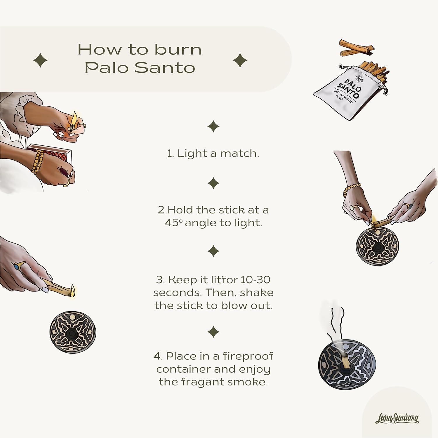 Palo Santo Smudging Sticks