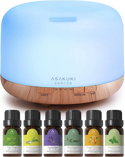 Premium Essential Oil Diffuser & Oil Set