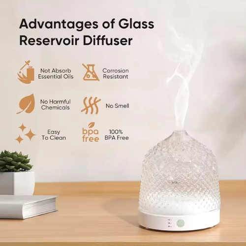 Glass LED Aroma Diffuser with Humidifier