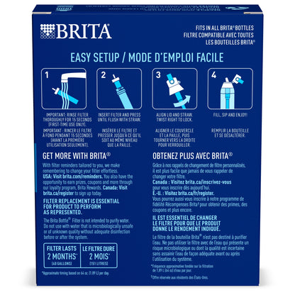 Brita Water Bottle Filter Replacements – Pack of 3