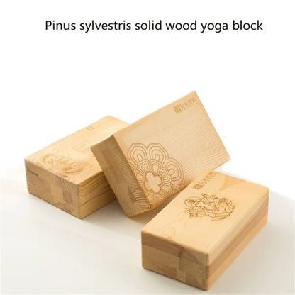 Sustainable Pinus Wood Yoga Block