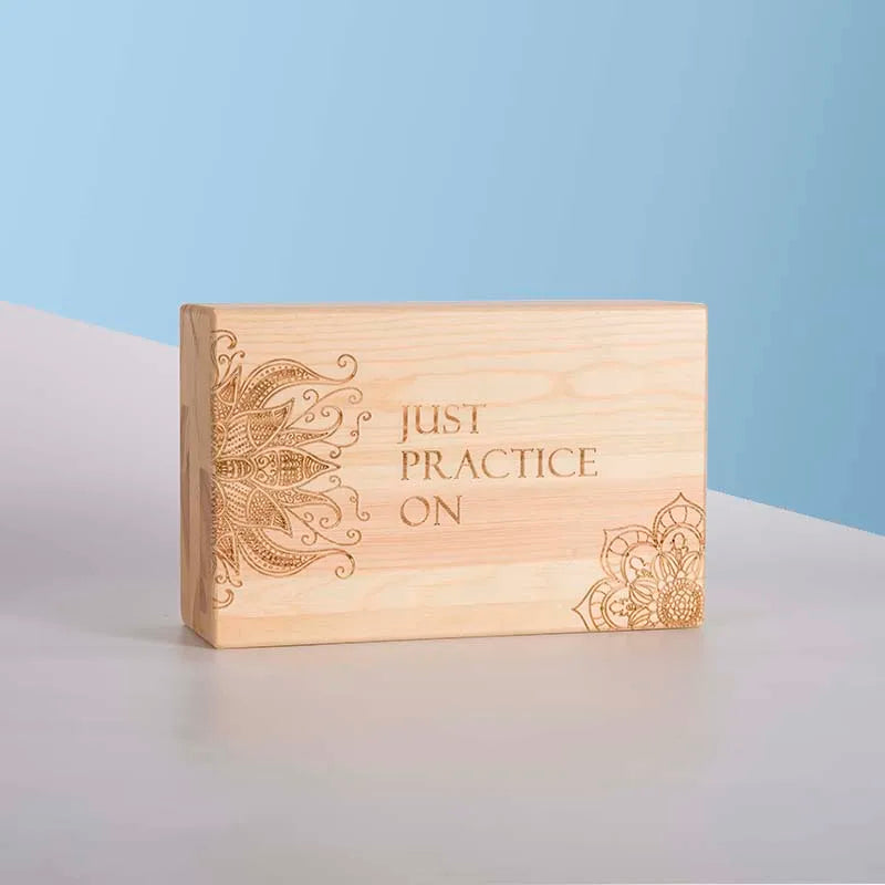 Sustainable Pinus Wood Yoga Block