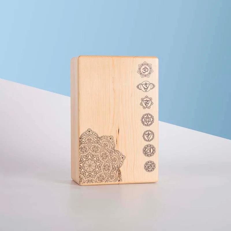 Sustainable Pinus Wood Yoga Block