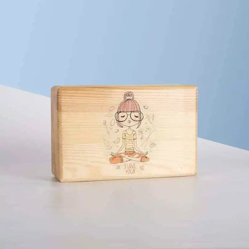 Sustainable Pinus Wood Yoga Block