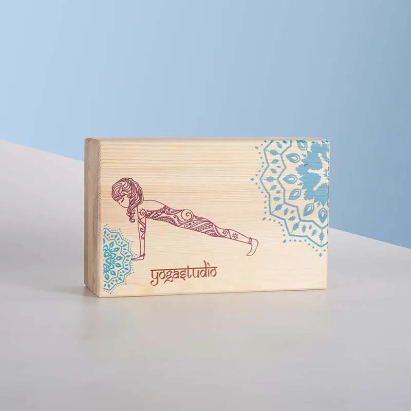 Sustainable Pinus Wood Yoga Block