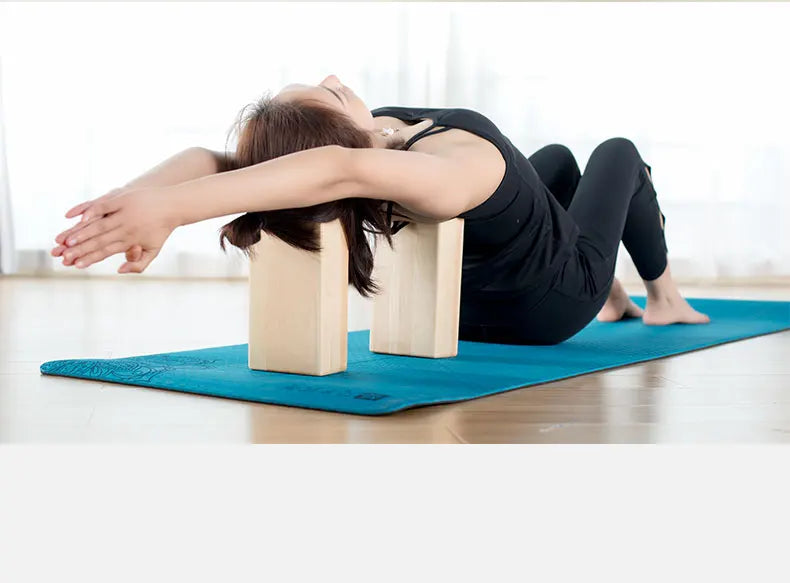 Sustainable Pinus Wood Yoga Block