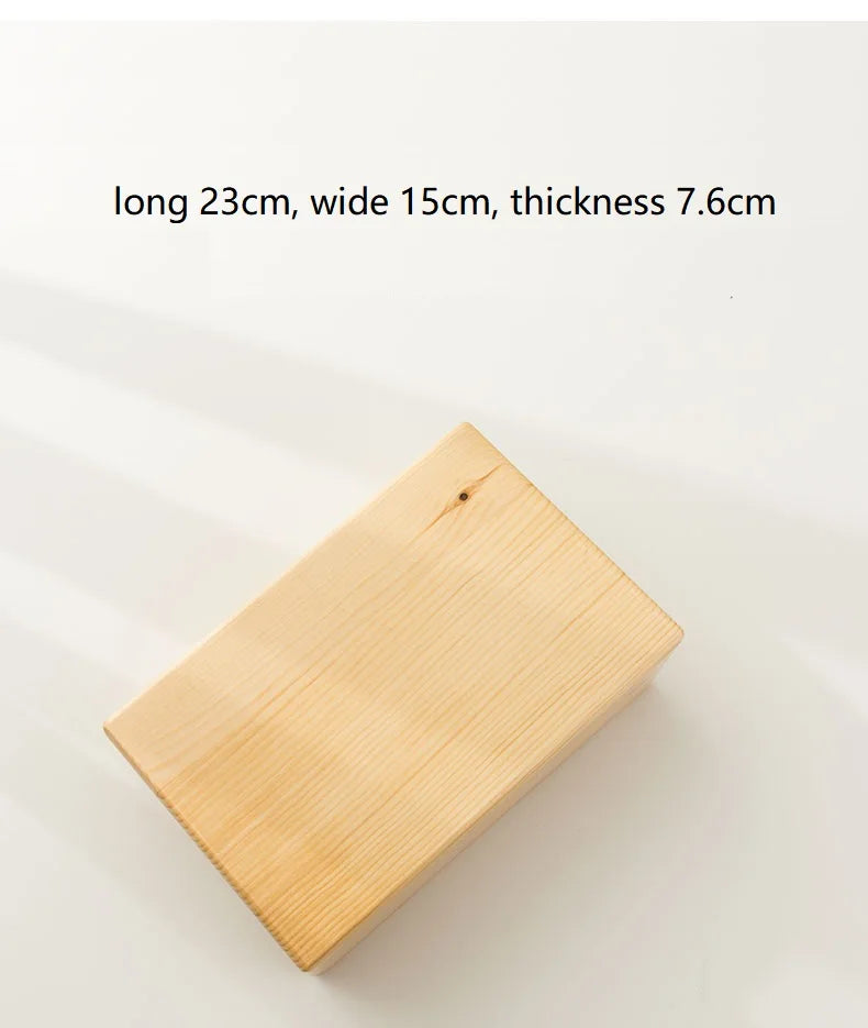 Sustainable Pinus Wood Yoga Block