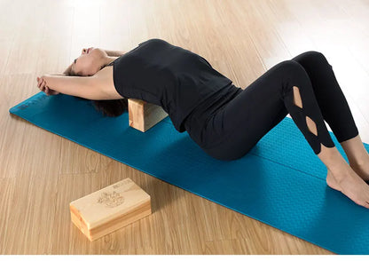 Sustainable Pinus Wood Yoga Block