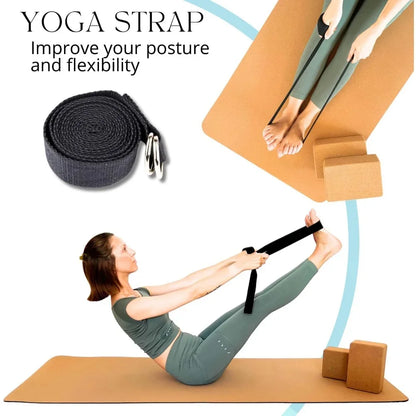 Premium Cork Yoga Kit