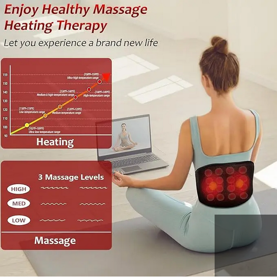 Vibrating Infrared Heating Pad for Pain