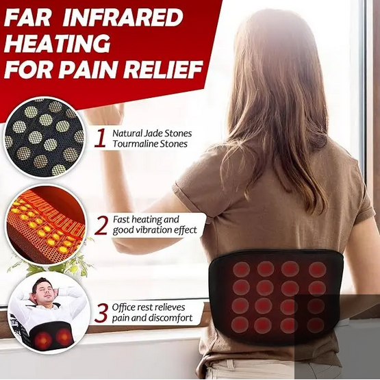 Vibrating Infrared Heating Pad for Pain