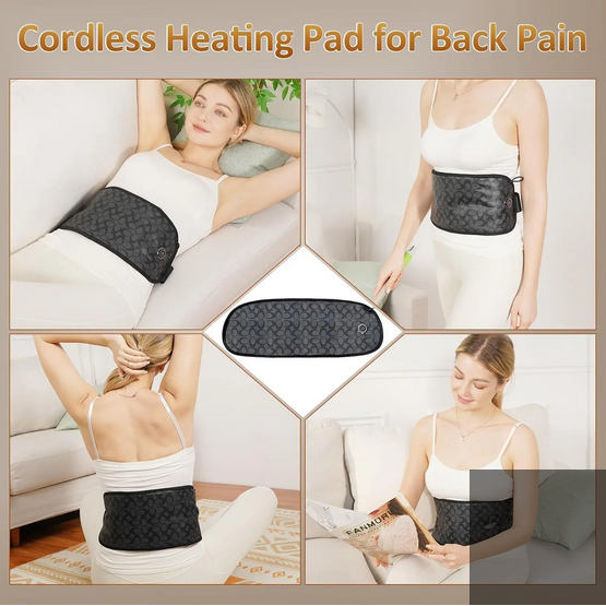 Cordless Infrared Heating Pad for Back Pain 3.0