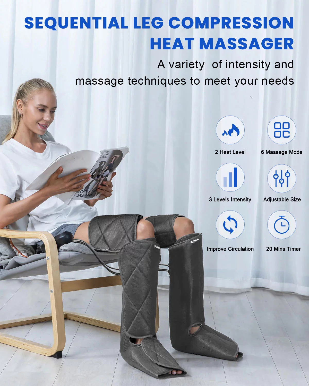 RENPHO Leg Massager with Heat