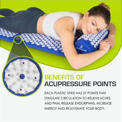 Acupressure Mat and Pillow Set 