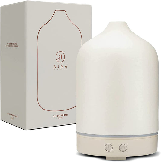 Ceramic Diffusers for Essential Oils - Elegant Stone Aromatherapy Diffuser for Home and Office - 3 in One Diffuse, Humidify and Ionize - Easy to Use - Stone